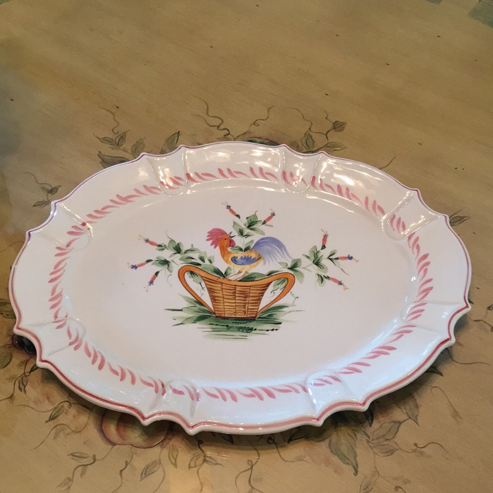 Horchow Vintage Turkey Platter Made in Italy